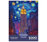 Puzzle Empire State Building 1000 Piece Puzzles for Adults 100% Recycled Cardboard Great Architecture Gifts for Men Home Decoration 70x50cm/1000pcs