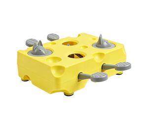 - Puzzle Feeder - 23 x 15 x 7 cm, Funny Cheese Toy, Slow Eating Trainer, Interactive Snack Challenge to Promote Focused Learning Skills, Pet Entertainment for Unders