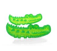 Puzzle Feeder Dog Toy, Crocodile toy Treat Dispenser, Interactive Slow Eating Design, Indestructible Tough Durable Chew Material Green Silicone for Training, Fetch, Outdoor Play,Dog Aggression Toy