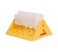 Puzzle Feeder for Dogs, Interactive Treat Dispensing Toy for Puppies, Rotating Flower Slow Feeder, Mental Stimulation Game for Mealtime, Pet Enrichment Tool, Fun Training Aid, Yellow Pink Color