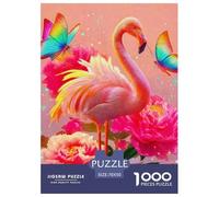 Puzzle Flamingo 1000 Piece Jigsaw Educational Games Tropical Animal Theme Decoration Puzzle Gifts for Men for Both Adults And Children 70x50cm/1000pcs