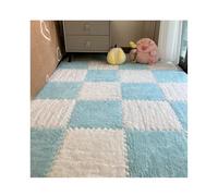 Puzzle Floor Mat Tiles Foam Carpet Tiles Cutable Washable 3030cm/1212in Thick 1cm/0.4in for Home Nursery Playroom Decoration-Light Blue+Dark Blue||12pcs