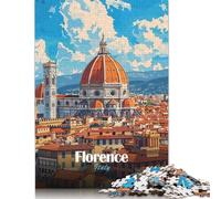 Puzzle Florence, Italy Skyline 500 Piece Jigsaw Puzzle for Adults And Wooden Jigsaw Puzzles Suitable for Adults And Teens 18+ Gift For Birthdays 500pcs (52x38cm)