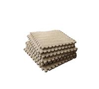 Puzzle Foam Mat 12-Piece Plush Puzzle Mat Set Soft, Interlocking Carpet Squares for Comfort Protection in Any Room(12PCS color 1)