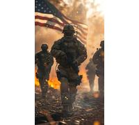Puzzle For Adult 500 Pieces American Flag Soldier Patriotic Memorial Day Wooden Jigsaw Puzles School Supplies S Intelligence Game Toy Family Friend Challenging Puzzle Gift