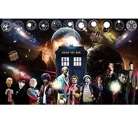 Puzzle for Adults 100 Pieces Doctor Who Movie Puzzle for Kids Educational Toy Thinking Game Gift for Teens DIY Home Entertainment Toy 45.5x35.5CM