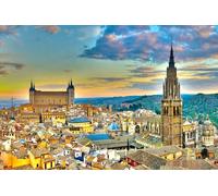 Puzzle for adults 100 pieces Spain Toledo cityscape 45.5x35.5CM