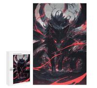 Puzzle for Adults 1000 PCS Black Kitsune Power Puzzle for Adults Anti-Stress Toys Home Decoration Unique Gifts for Birthday And Christmas 1000 PCS