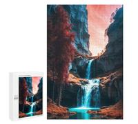 Puzzle for Adults 1000 PCS Cascading Waterfall Canyon Puzzle for Adults Anti-Stress Toys Home Decoration Unique Gifts for Birthday And Christmas 1000 PCS