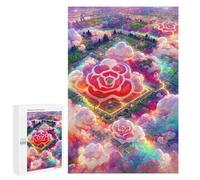 Puzzle for Adults 1000 PCS Cloud Garden Paradise Puzzle for Adults Brain Teaser Game Difficult Challenge for Is Ideal As A Gift 1000 PCS