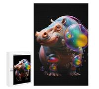Puzzle for Adults 1000 PCS Colorful Bubble Hippo-1 Puzzle for Adults Brain Teaser Game Difficult Challenge for Is Ideal As A Gift 1000 PCS