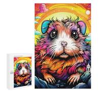 Puzzle for Adults 1000 PCS Colorful Guinea Pig Fantasy Puzzle for Adults Brain Teaser Game Difficult Challenge for Is Ideal As A Gift 1000 PCS