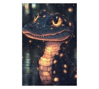 Puzzle for Adults 1000 PCS Glowing Baby Crocodile Adult Puzzles Hands-on Game Precision Cutting Unique Gifts for Birthday And Christmas 1000 PCS