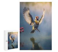 Puzzle for Adults 1000 PCS Goldfinch Bird Flying Adult Jigsaw Puzzle Family Game Home Decoration Unique Gifts for Birthday And Christmas 1000 PCS