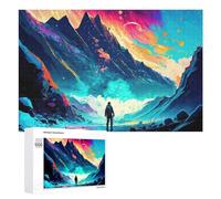 Puzzle for Adults 1000 PCS Journey Through The Cosmic Mountains Puzzle for Adults Brain Teaser Game Difficult Challenge for Is Ideal As A Gift 1000 PCS