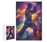 Puzzle for Adults 1000 PCS Karate Galaxy Silhouette Puzzle for Adults Anti-Stress Toys Home Decoration Unique Gifts for Birthday And Christmas 1000 PCS