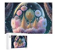 Puzzle for Adults 1000 PCS Magical Winter Wonderland Puzzle for Adults Brain Teaser Game Difficult Challenge for Is Ideal As A Gift 1000 PCS