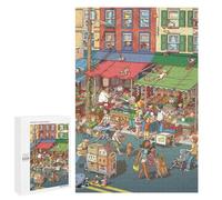 Puzzle for Adults 1000 PCS Market Day Adventures Puzzle for Adults Brain Teaser Game Difficult Challenge for Is Ideal As A Gift 1000 PCS