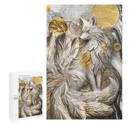 Puzzle for Adults 1000 PCS Nine Tailed Fox Elegance Adult Jigsaw Puzzles Hand Speed Race Parent-child Interaction Deal As Gifts for The Whole Family 1000 PCS