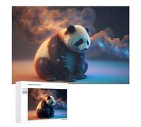 Puzzle for Adults 1000 PCS Panda in Cosmic Clouds Puzzle for Adults Brain Teaser Game Difficult Challenge for Is Ideal As A Gift 1000 PCS