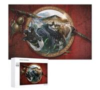 Puzzle for Adults 1000 PCS Panda Warrior Fantasy Artwork Puzzle for Adults Brain Teaser Game Difficult Challenge for Is Ideal As A Gift 1000 PCS