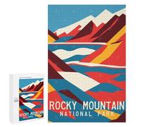 Puzzle for Adults 1000 PCS Rocky Mountain Travel Art Adult Jigsaw Puzzles Hand Speed Race Parent-child Interaction Deal As Gifts for The Whole Family 1000 PCS