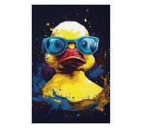 Puzzle for Adults 1000 PCS Rubber Duck With Sunglasse Adult Puzzles Hands-on Game Precision Cutting Unique Gifts for Birthday And Christmas 1000 PCS