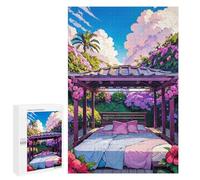 Puzzle for Adults 1000 PCS Serene Garden Retreat Puzzle for Adults Brain Teaser Game Difficult Challenge for Is Ideal As A Gift 1000 PCS