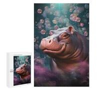 Puzzle for Adults 1000 PCS Underwater Hippo Adventure-2 Puzzle for Adults Brain Teaser Game Difficult Challenge for Is Ideal As A Gift 1000 PCS