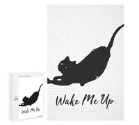 Puzzle for Adults 1000 PCS Wake My Cat Up Ilustration Puzzle for Adults Anti-Stress Toys Home Decoration Unique Gifts for Birthday And Christmas 1000 PCS