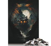 Puzzle for Adults 1000 Piece Jigsaw Puzzle Mystery Night Jigsaw Puzzles for Adults Kids Paper Jigsaw Learning Educational Toy 38x26cm/1000pcs