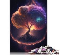 Puzzle for Adults 1000 Piece Jigsaw Puzzle Yggdrasil The Tree of Life Jigsaw Puzzles for Adults Kids Wooden Jigsaw Learning Educational Toy 1000pcs (75x50cm)
