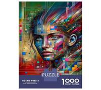 Puzzle for Adults 1000 Pieces Abstract Art Print-4 Adult Jigsaw Puzzle Hands-on Game Precision Cutting for Is Ideal As A Gift 38x26cm/1000pcs