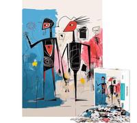 Puzzle for Adults 1000 Pieces Abstract Man Woman Art Calming Decorative Toy Fine Craft Seamless Fitting Lovely Gifts for Hobbyists (Size 50x75cm)