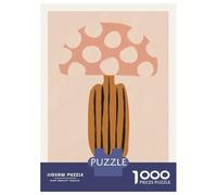 Puzzle for Adults 1000 Pieces Abstract Mushroom Art Print Jigsaws for Adults Family Game Perfect Decoration Unique Gifts for Birthday And Christmas 70x50cm/1000pcs