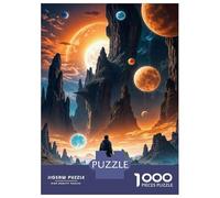Puzzle for Adults 1000 Pieces Alien Landscape Adventure Puzzles for Adults Relaxing Games Precision Cutting Parent-child Interaction 52x38cm/1000pcs