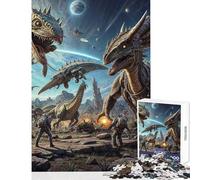 Puzzle for Adults 1000 Pieces Alien Planet Predators Hands-on Game Presents for Women Home Decoration Toys Christmas Birthday Gifts (26X38cm)