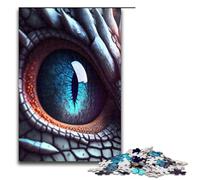 Puzzle for Adults 1000 Pieces Angry Dragon Eye Jigsaw for Educational Game Challenge Toy Unique Home Decor And Gifts 75x50cm