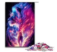 Puzzle for Adults 1000 Pieces Animal Nebula Lion Jigsaw Puzzle Every Piece Is Unique - Challenging Family Fun Game 1000PCS(75x50cm)