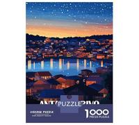 Puzzle for Adults 1000 Pieces Antananarivo, Madagascar at Night Adult Jigsaw Puzzle Hands-on Game Precision Cutting for Is Ideal As A Gift 38x26cm/1000pcs
