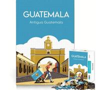 Puzzle for Adults 1000 Pieces Antigua Guatemala Poster Sharp Joint Play Mental Challenge Toy Calm Fun Time Christmas Home Art (38x52cm)