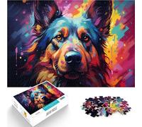 Puzzle for Adults 1000 Pieces art of german shepherds the jigsaw puzzle 26x38cm Challenging Game and Family Play for 14 year olds