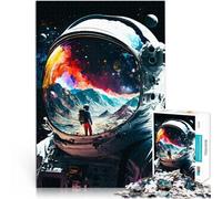 Puzzle for Adults 1000 Pieces Astronaut reflections Anspruchsvoll, aber lustig und humorvoll tolles Geschenk75x50cm