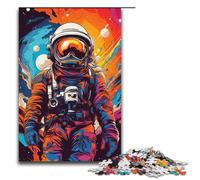Puzzle for Adults 1000 Pieces Astronauts in The Mysterious Universe Jigsaw Puzzle Every Piece Is Unique - Challenging Family Fun Game 1000 PCS(38x26cm)
