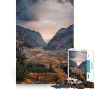 Puzzle for Adults 1000 Pieces At The End of Lares Trek Sharp Joint Play Mental Challenge Toy Calm Fun Time Christmas Home Art (38x26cm)
