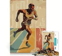 Puzzle for Adults 1000 Pieces Athletics Vintage Sport Clean Fit Decor Brain Teasing Play Cozy Time Play Birthday Decor Gift (50x75cm)