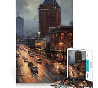 Puzzle for Adults 1000 Pieces Atlanta Charm USA Sharp Joint Play Mental Challenge Toy Calm Fun Time Christmas Home Art (38x52cm)