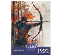 Puzzle for Adults 1000 Pieces Autumn Archers Aim Adult Jigsaw Puzzle Hands-on Game Precision Cutting for Is Ideal As A Gift 52x38cm/1000pcs
