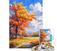 Puzzle for Adults 1000 Pieces Autumn Blaze Puzzles for Teenagers Birthday Present Difficult And Challenge Toy Intellectual Game (Size 50x75cm)