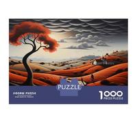 Puzzle for Adults 1000 Pieces Autumn Landscape with Church Puzzles for Adults Hands-on Game Difficult Hard Unique Gifts for Birthday And Christmas 52x38cm/1000pcs